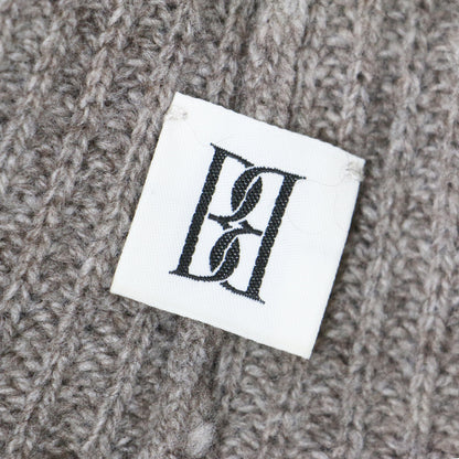 23秋冬 フーディー スカーフ / hoodie scarf マフラー フード リブ編み ウール