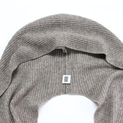 23秋冬 フーディー スカーフ / hoodie scarf マフラー フード リブ編み ウール