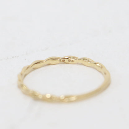 K10YG ツイスト リング / 指輪