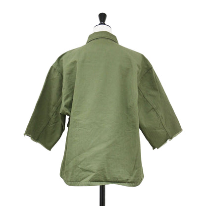 25春夏 ミリタリージャケット JBV-2501 / PARIS UTILITY JACKET 5分袖 ハーフスリーブ カットオフ コットン