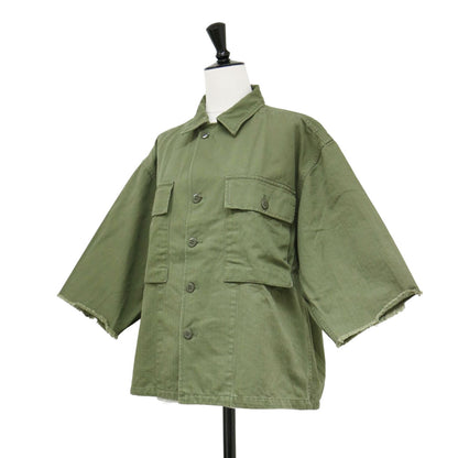 25春夏 ミリタリージャケット JBV-2501 / PARIS UTILITY JACKET 5分袖 ハーフスリーブ カットオフ コットン