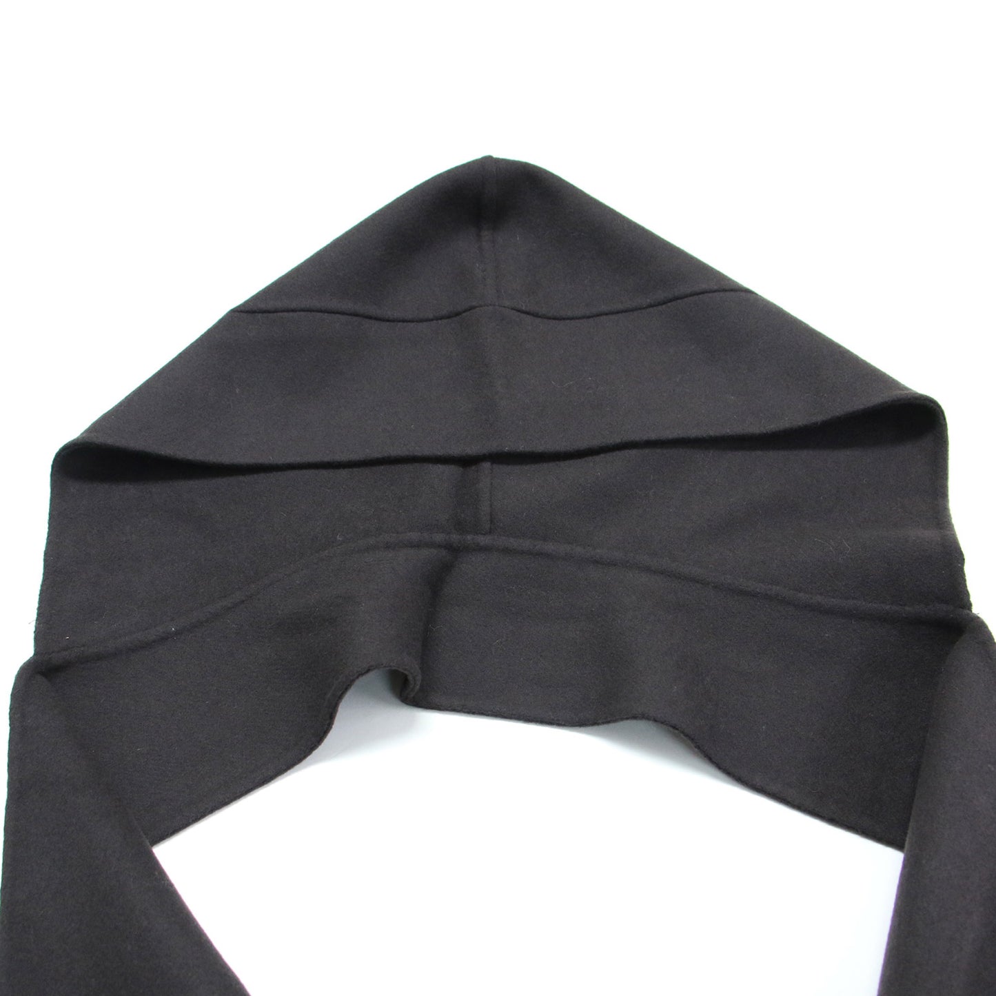 23秋冬 マンテコ フード コート / MANTECO ロング丈 ノーカラー クルーネック 2WAY リバー ウール