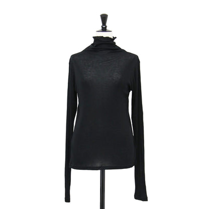 22秋冬 リヨセル カシミヤ タートルネック プルオーバー / カットソー 長袖 シアー