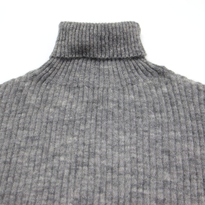 LA BOUCLE 22秋冬 FUUGA リブ タートル プルオーバー / ニット 長袖 シアー モヘヤ ウール