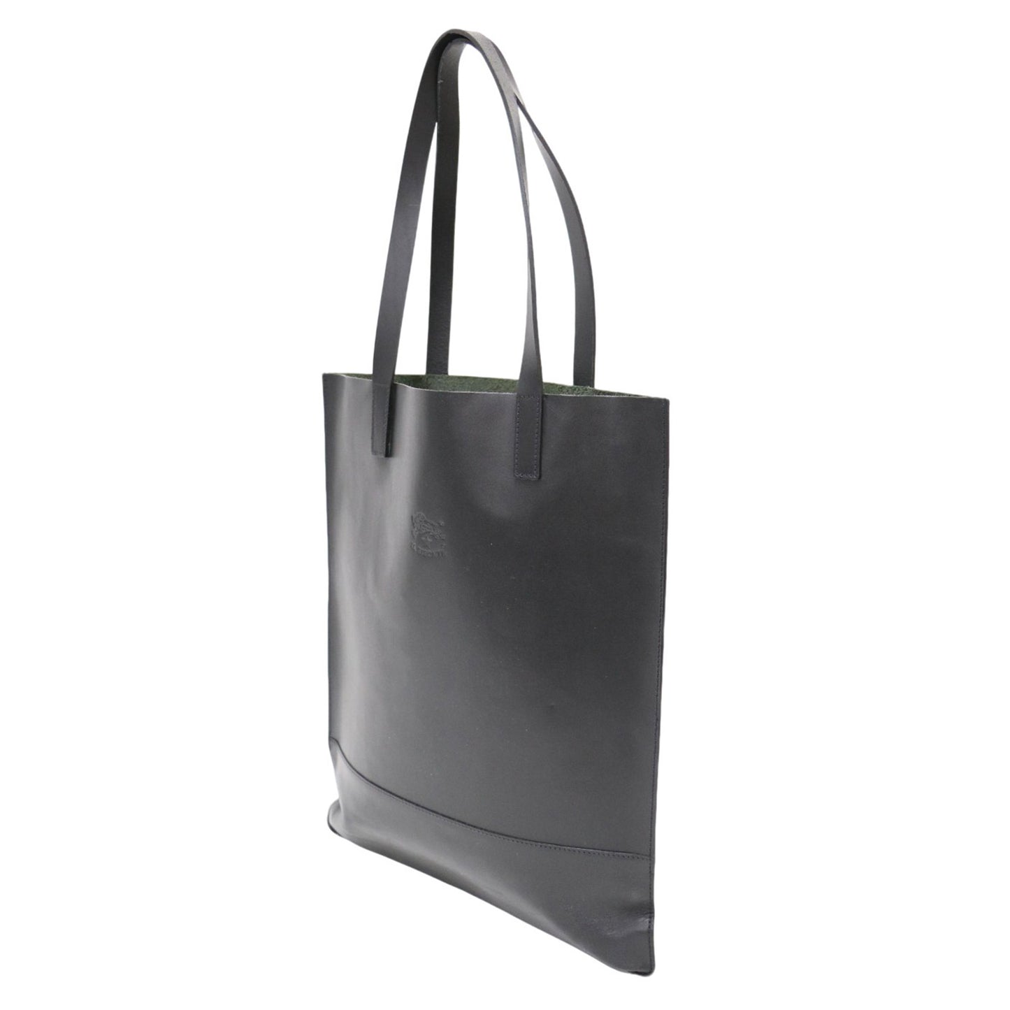 レザー トート バッグ / スクエア 縦長 ショルダー 肩掛け