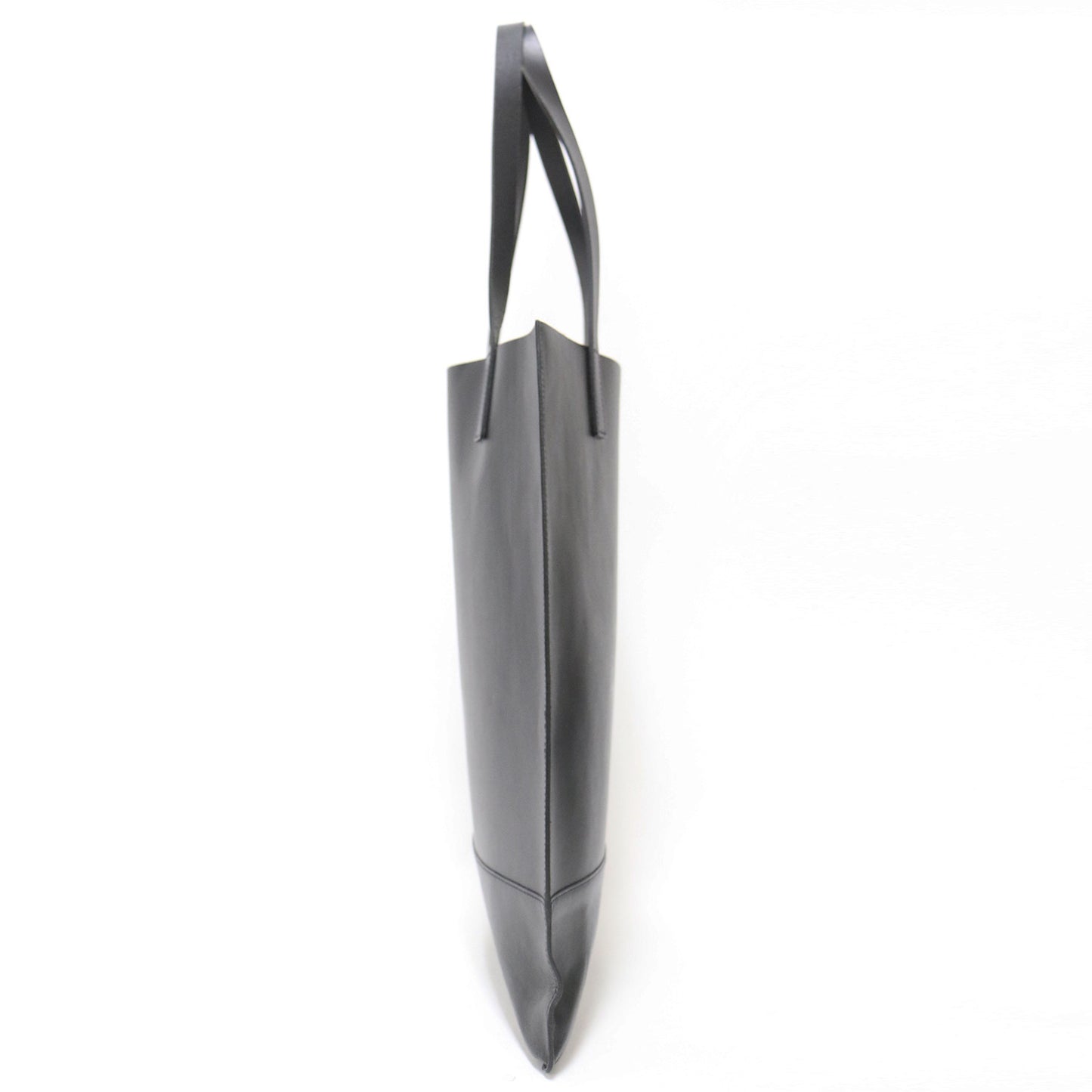 レザー トート バッグ / スクエア 縦長 ショルダー 肩掛け