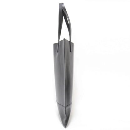 レザー トート バッグ / スクエア 縦長 ショルダー 肩掛け