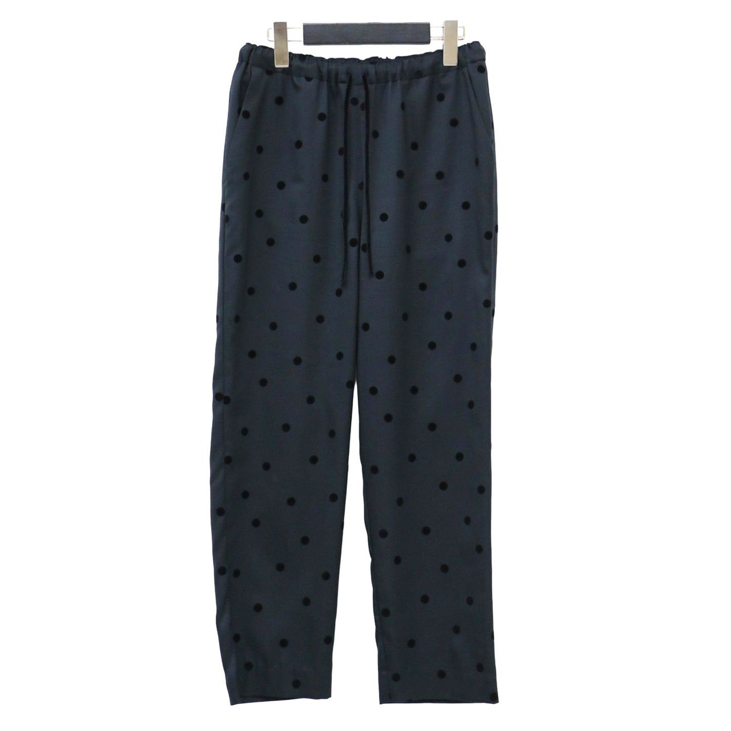 フロッキー ドット プリント パンツ / テーパード ウエストゴム