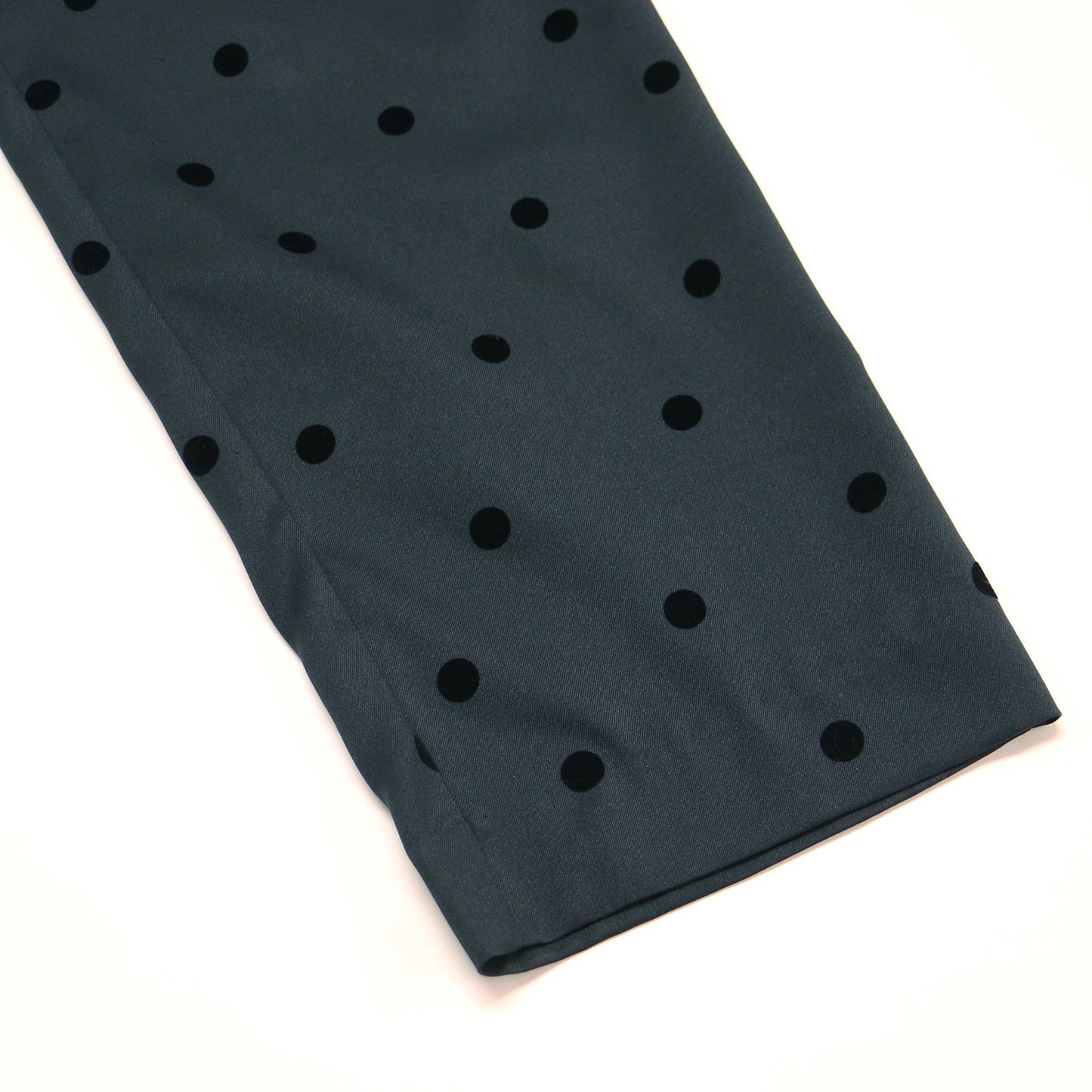 フロッキー ドット プリント パンツ / テーパード ウエストゴム