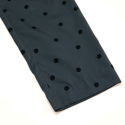 フロッキー ドット プリント パンツ / テーパード ウエストゴム