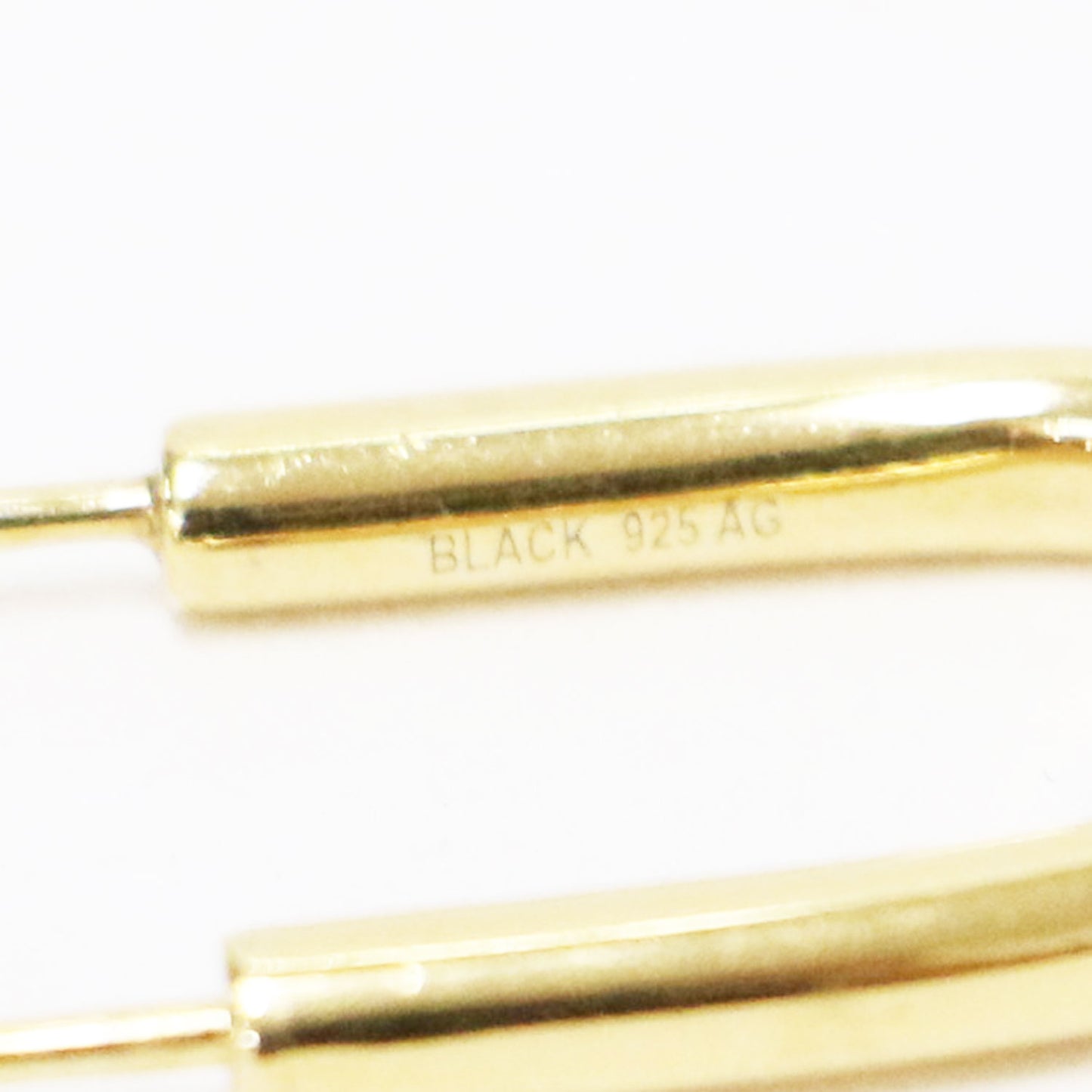 オーバル フープ ピアス / Chance Earring 片耳用 SV925 K18コーティング