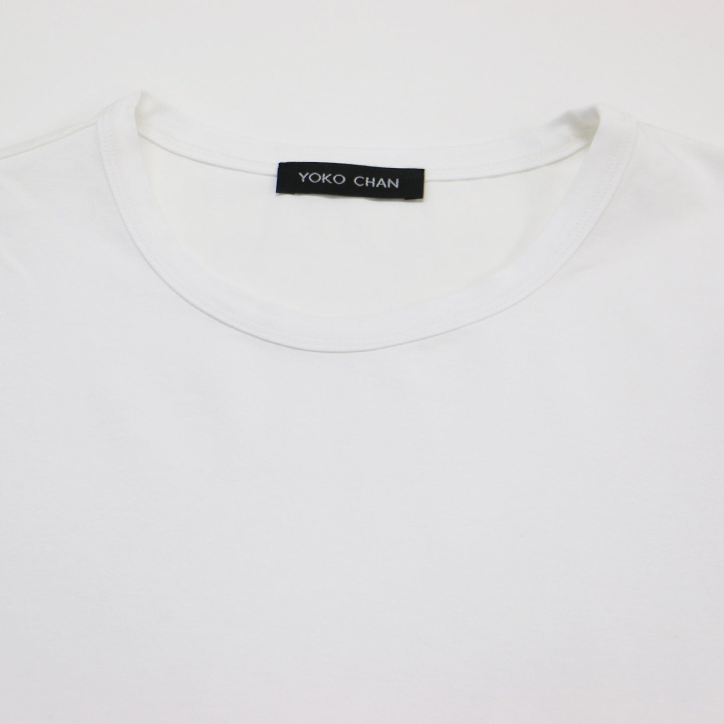 バックフレアヘム 半袖 Tシャツ / カットソー クルーネック フリル 切替 Aライン