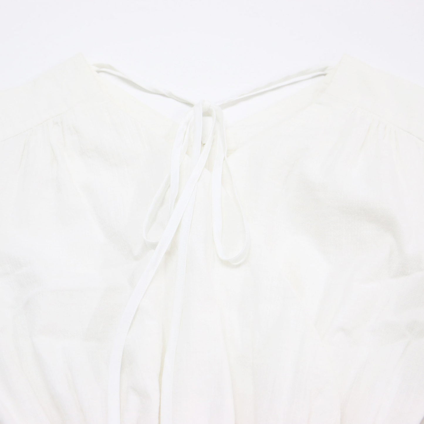 リゾート ドレス / RESORT DRESS ワンピース ロング Vネック 半袖 パフスリーブ フレア カシュクール ガーゼ コットン