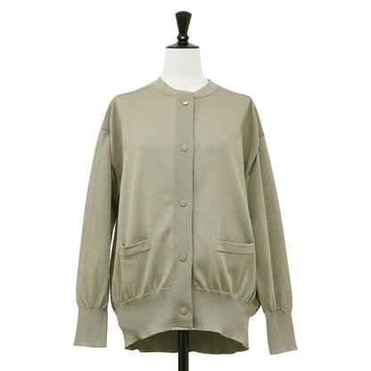 ハイツイスト ニット ブルゾン / カーディガン 長袖 スナップボタン