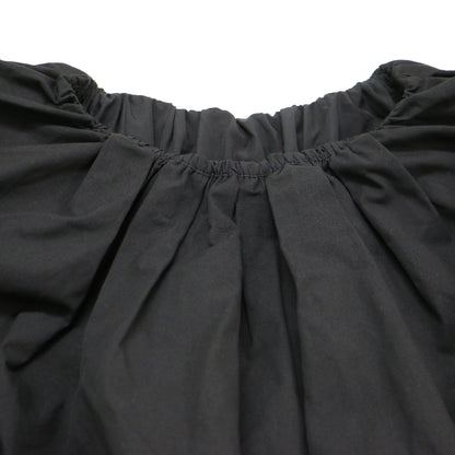 テントライン ホイップド トップス / Tent line whipped tops ブラウス ノースリーブ ギャザー バイカラー コットン