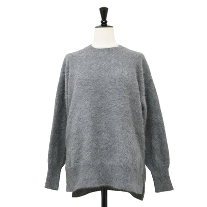 23秋冬 フォックス カシミヤ クルーネック ニット / プルオーバー 長袖 シャギー