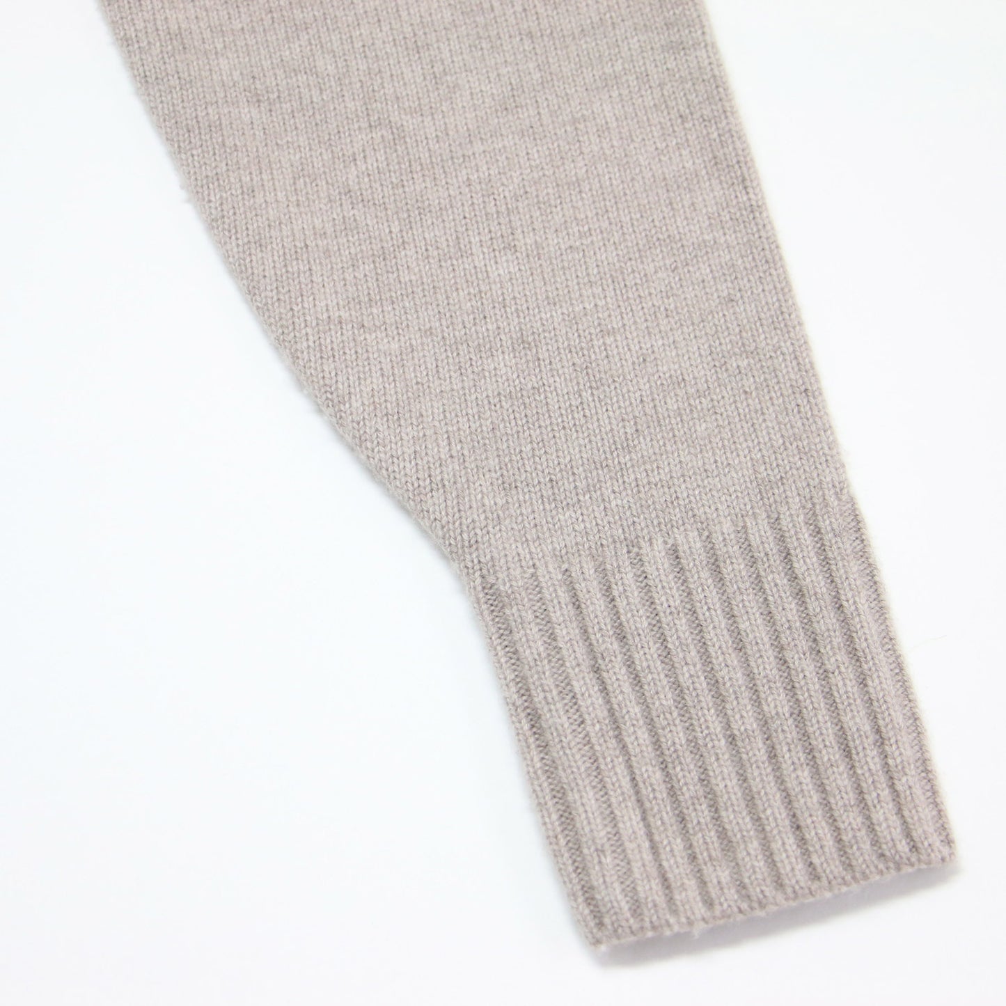 21秋冬 ウール カシミヤ スリット ハイネック ニット / プルオーバー 長袖 オーバーサイズ