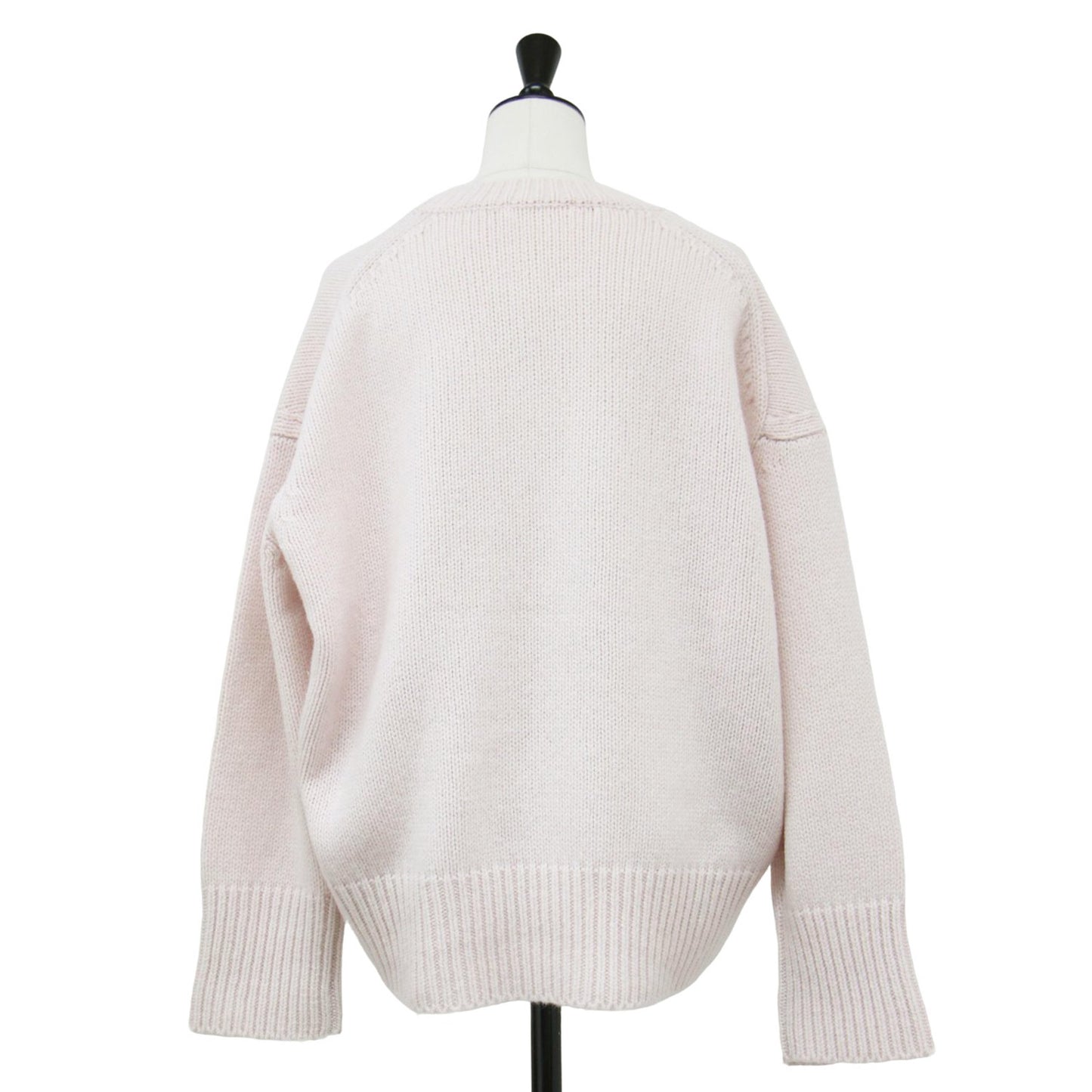 22秋冬 ファインウール クルーネック プルオーバー / ニット 長袖 ワイド