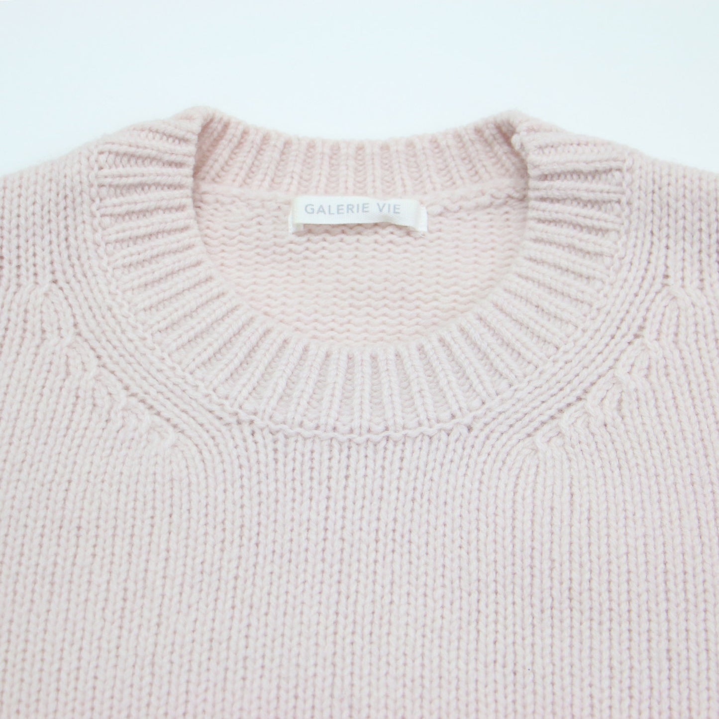 22秋冬 ファインウール クルーネック プルオーバー / ニット 長袖 ワイド