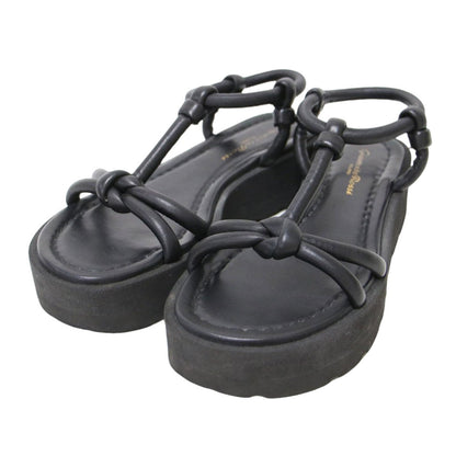 24春夏 マリン ナッパレザー サンダル / MARINE NAPPA フラット ストラップ 厚底 ラバー