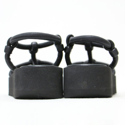 24春夏 マリン ナッパレザー サンダル / MARINE NAPPA フラット ストラップ 厚底 ラバー