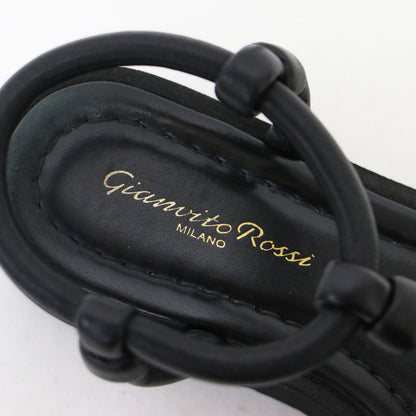 24春夏 マリン ナッパレザー サンダル / MARINE NAPPA フラット ストラップ 厚底 ラバー