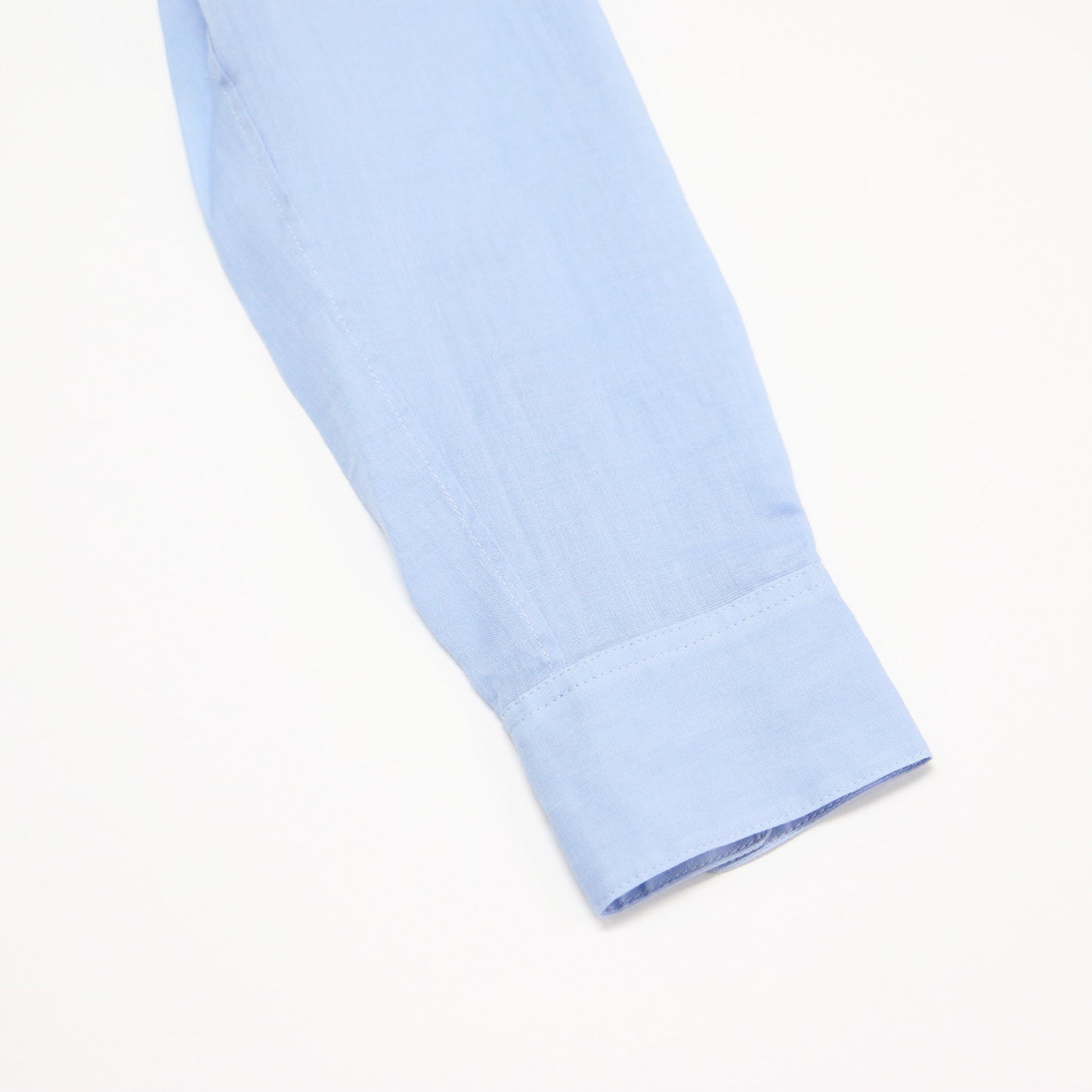 ラミー バンドカラー チュニック シャツ / 長袖 ラウンドヘム スリット