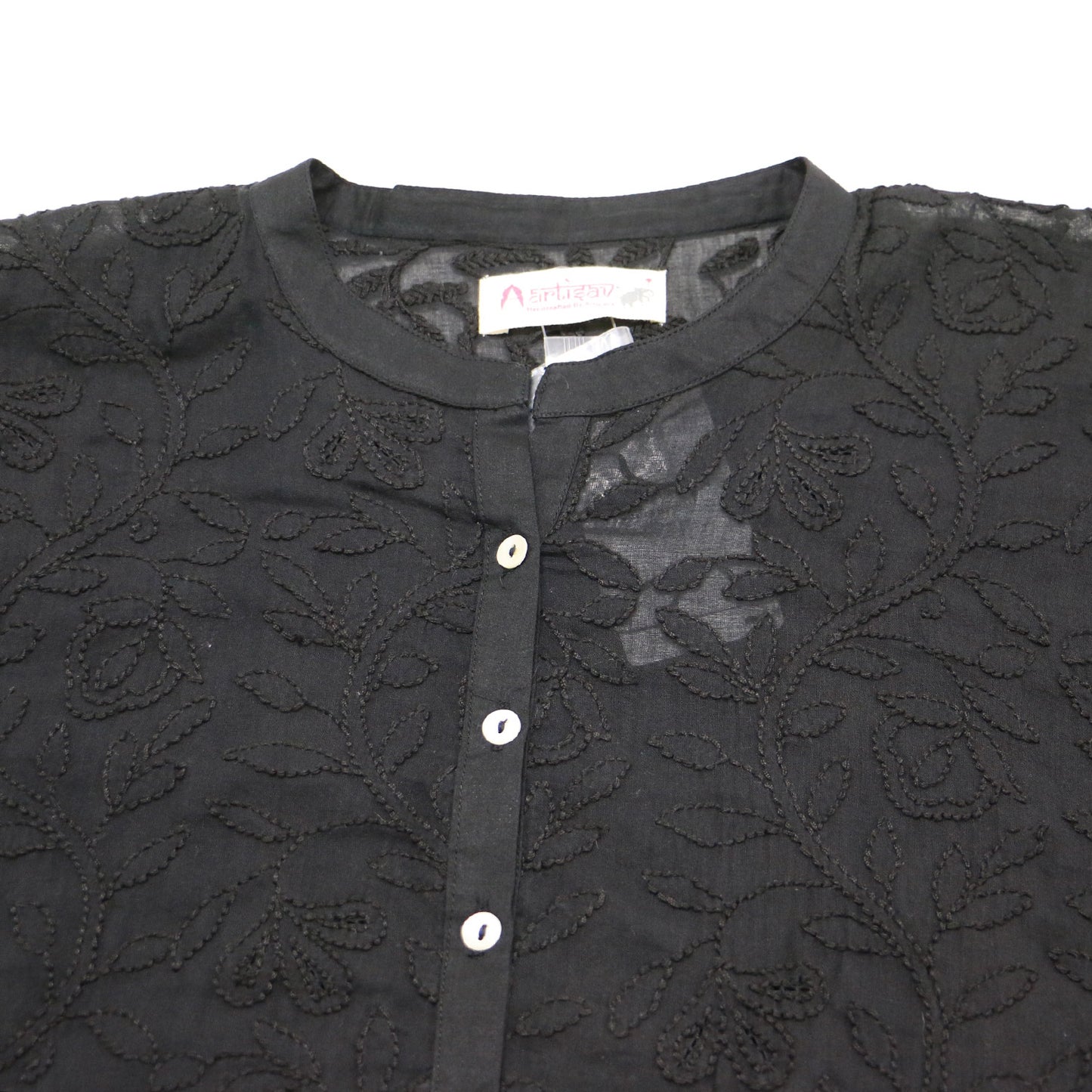 24春夏 エンブロイダリー ドルマンスリーブ ワンピース / ロング丈 半袖 刺繍 コットン