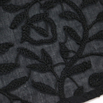 24春夏 エンブロイダリー ドルマンスリーブ ワンピース / ロング丈 半袖 刺繍 コットン