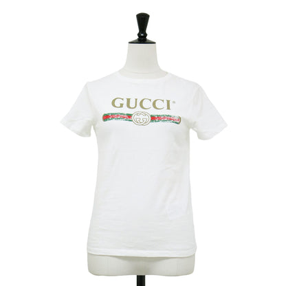 チルドレンズ グッチ ロゴ コットン Tシャツ 503628 X3L02 / カットソー ショートスリーブ 半袖 キッズ