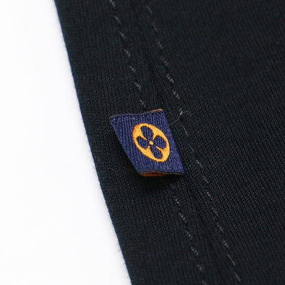 エンブロイダリー レター チェーン ショートスリーブ Tシャツ FFTS02JG2 / カットソー 半袖 クルーネック ロゴ 刺繍 バイカラー コットン