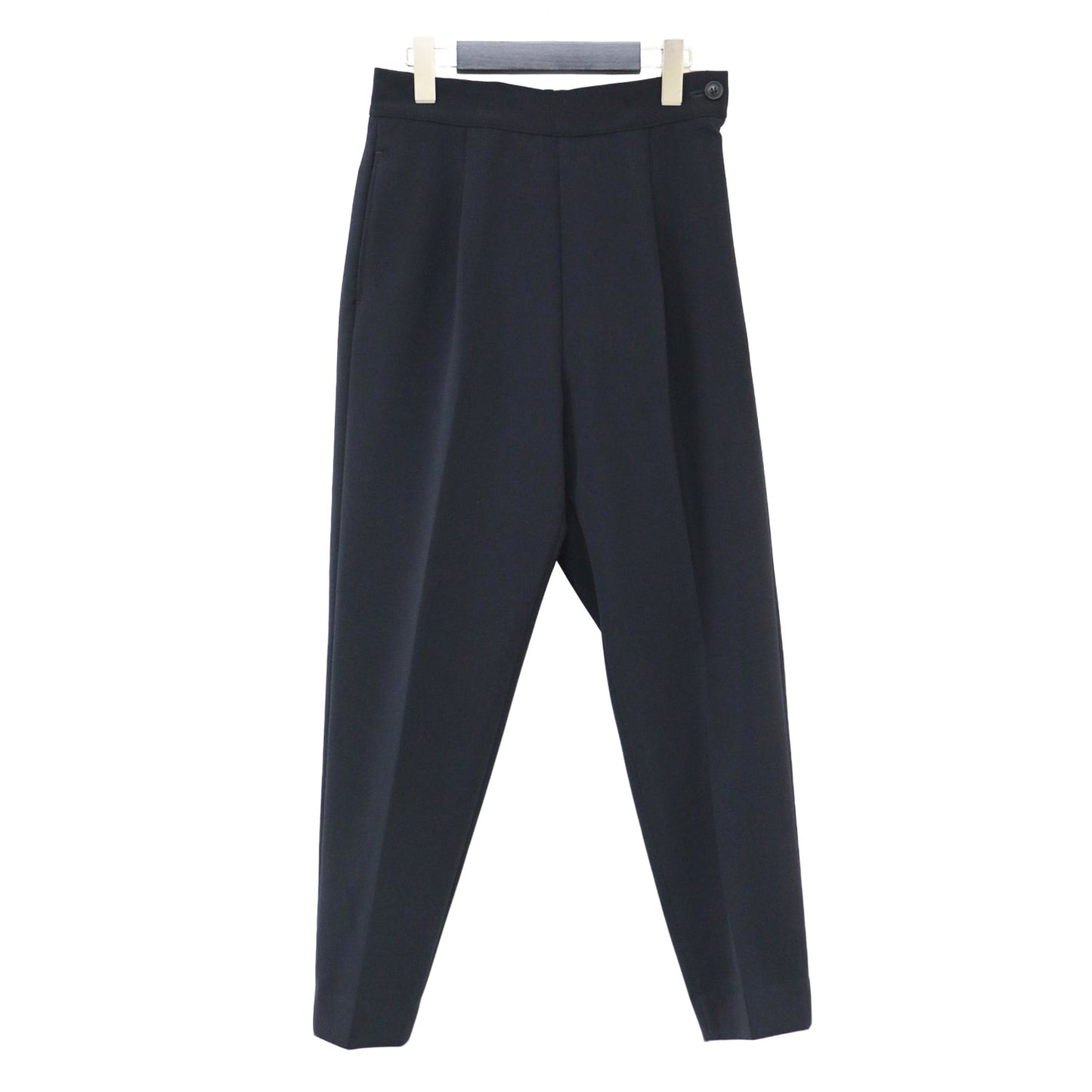 イージー テーパード パンツ / easy taperd pants センタープレス ストレッチ タック ウエストゴム