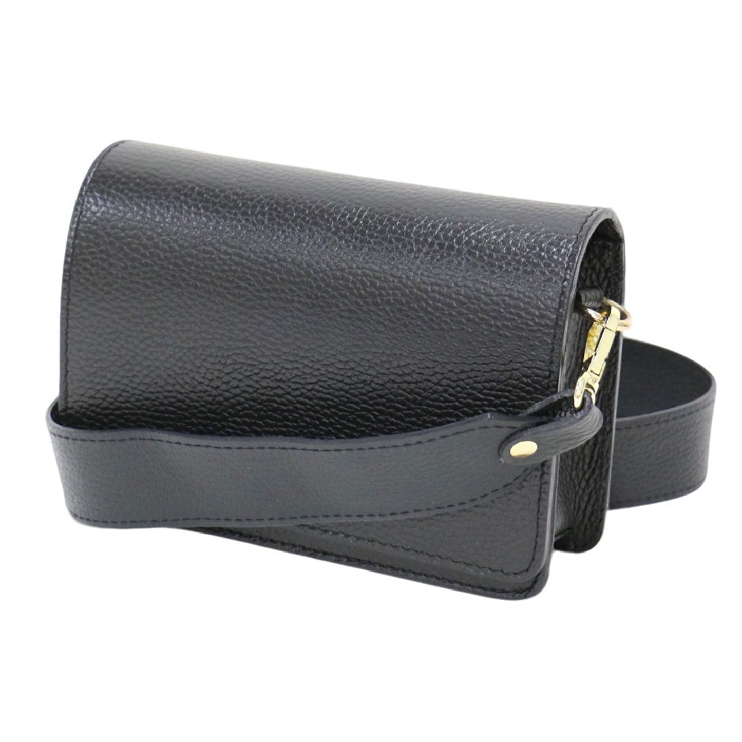 レザー ショルダー バッグ / クラッチ フラップ クロスボディ 肩掛け