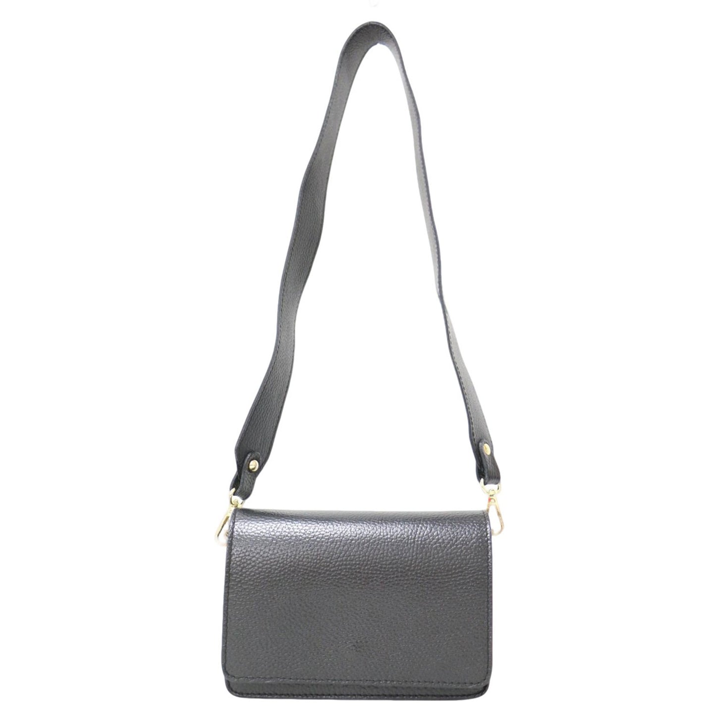 レザー ショルダー バッグ / クラッチ フラップ クロスボディ 肩掛け