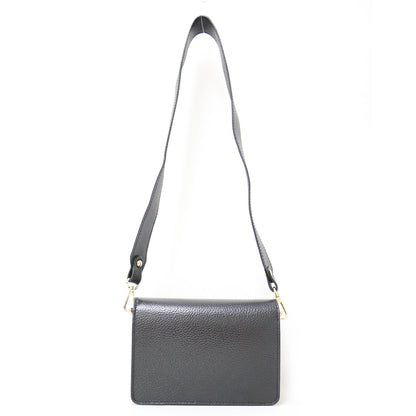 レザー ショルダー バッグ / クラッチ フラップ クロスボディ 肩掛け