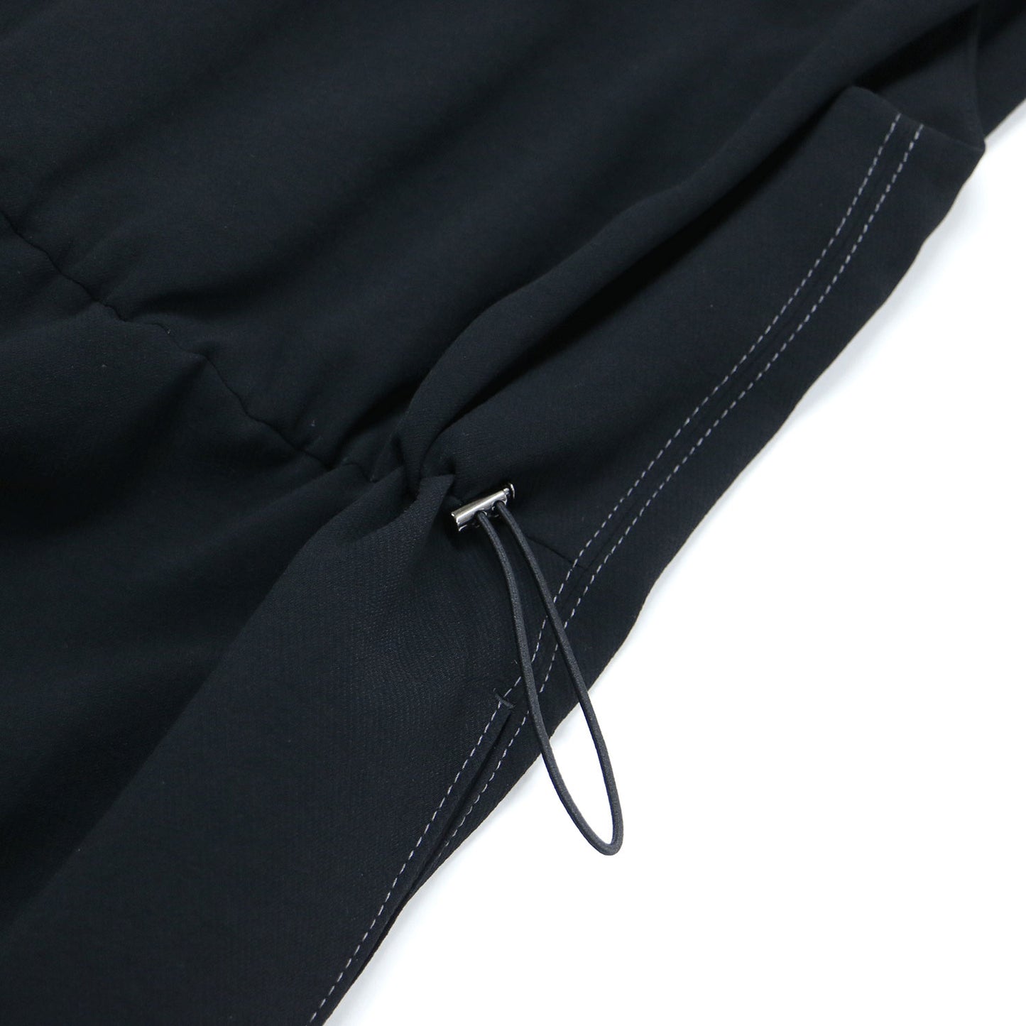 24春夏 COMFY ドロスト フレンチスリーブ ワンピース / ロング クルーネック Iライン