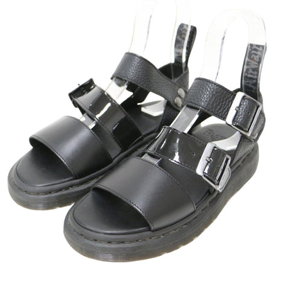 × Ray BEAMS 別注 レザー ベルト サンダル / GRYPHON フラット アンクルストラップ エナメル コンビ