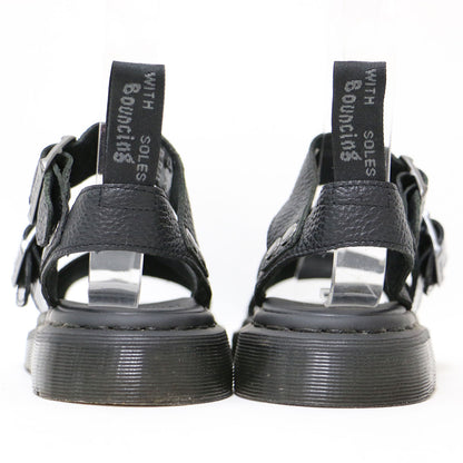 × Ray BEAMS 別注 レザー ベルト サンダル / GRYPHON フラット アンクルストラップ エナメル コンビ