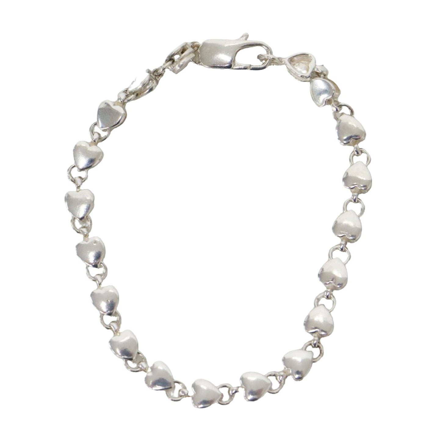 パフハート チェーン ブレスレット / SV925 スターリングシルバー