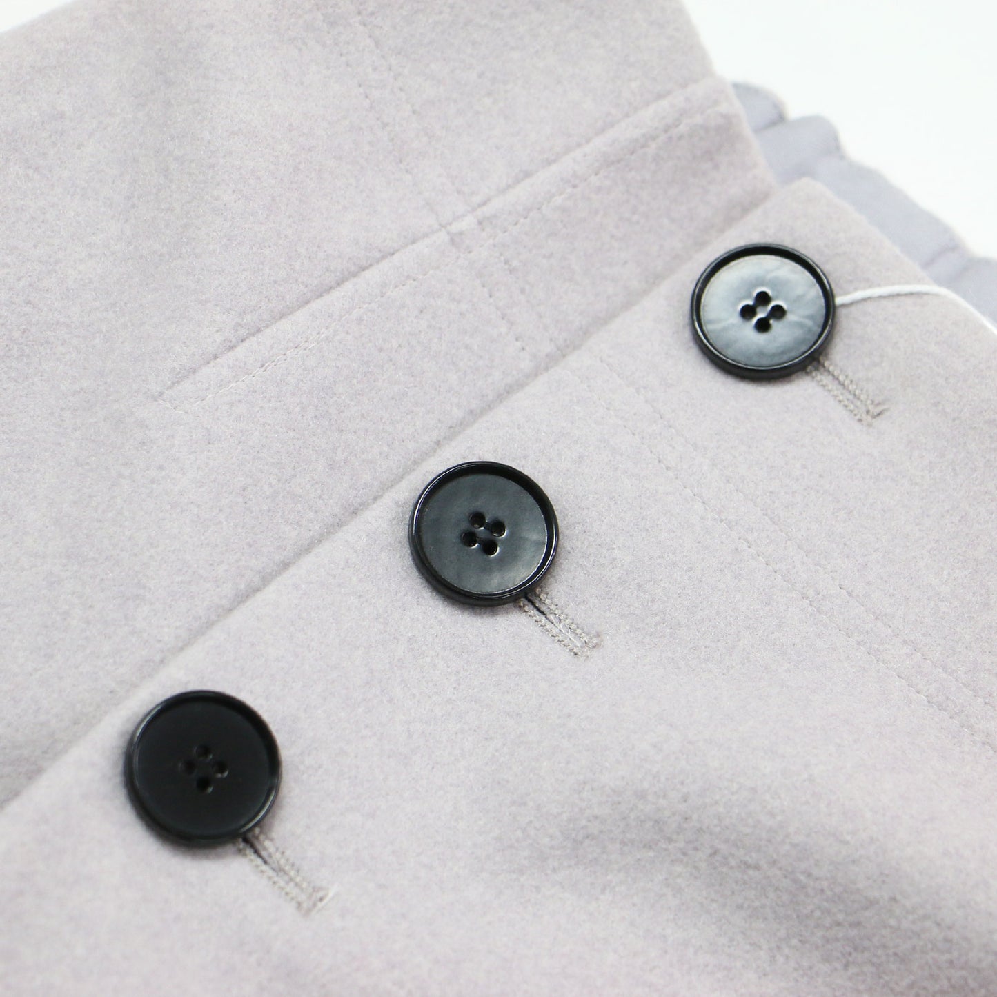 アンゴラ混 フラノフリース Aライン スカート / ロング丈 フレア フロントタック