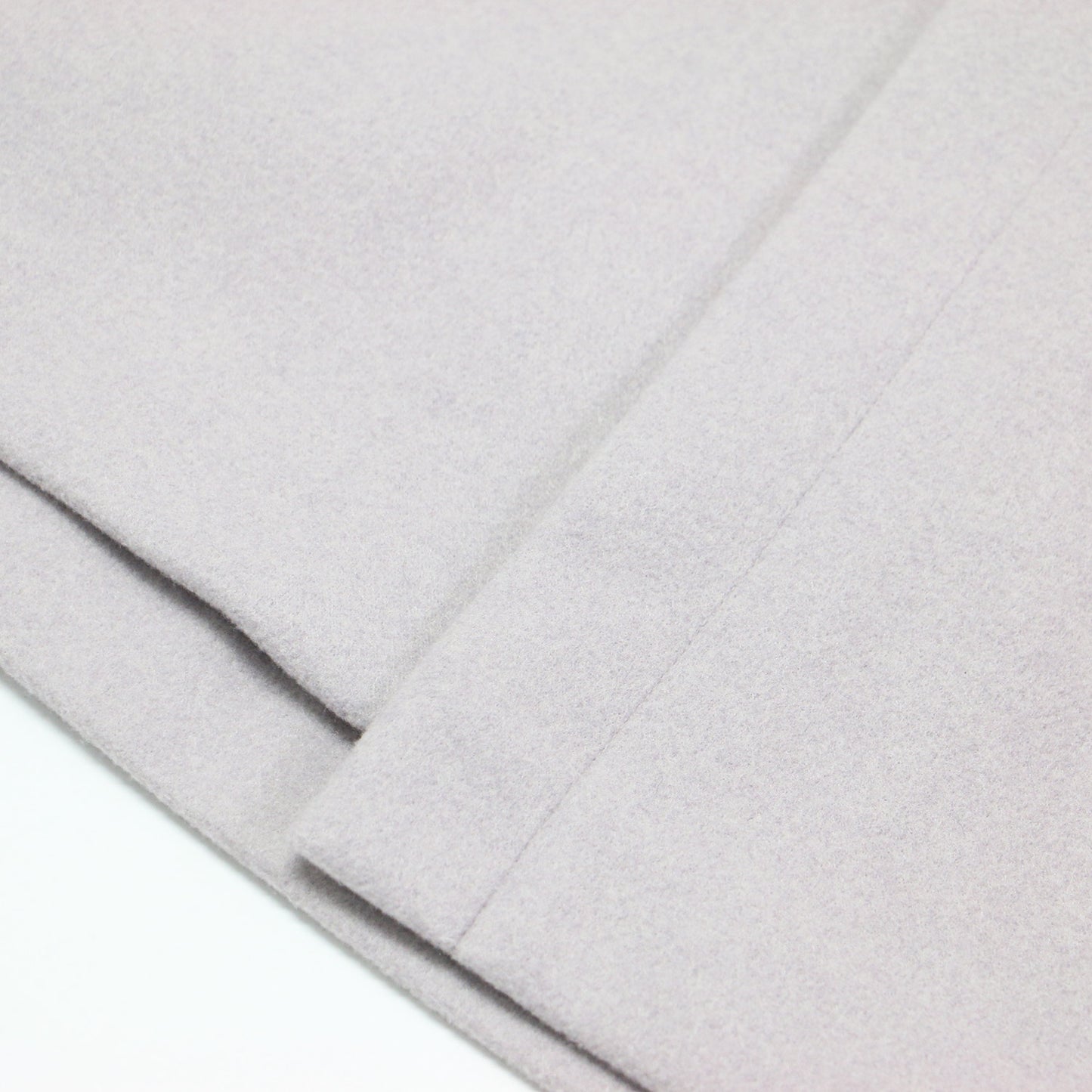 アンゴラ混 フラノフリース Aライン スカート / ロング丈 フレア フロントタック