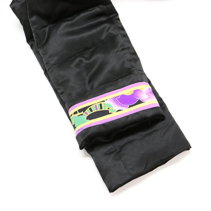 ファー付き ロングコート / ベルト付き 花柄 総柄