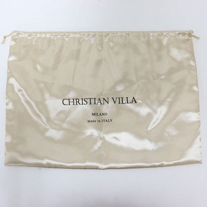 レザー ボストンバッグ / 2WAY ショルダーバッグ ロゴ 牛革