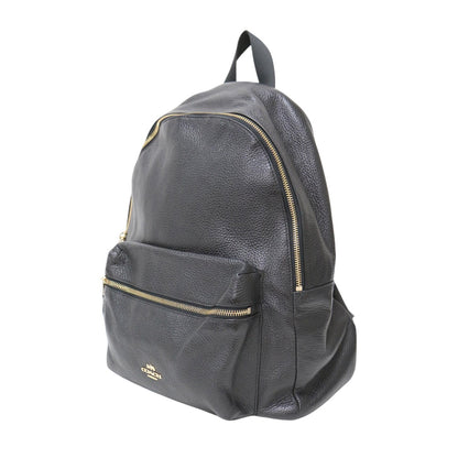 レザー リュック / バックパック ロゴ シボレザー 本革