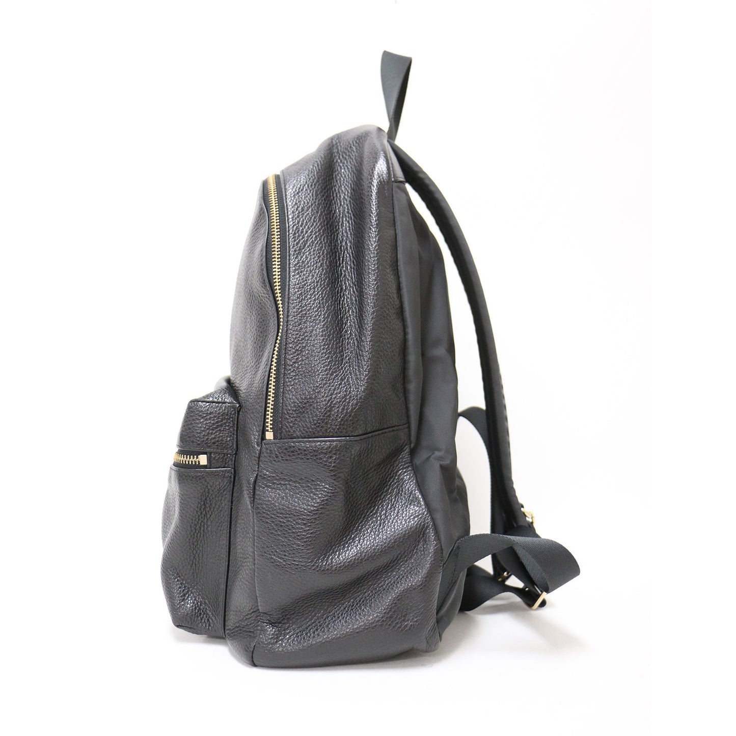 レザー リュック / バックパック ロゴ シボレザー 本革