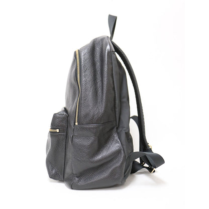 レザー リュック / バックパック ロゴ シボレザー 本革