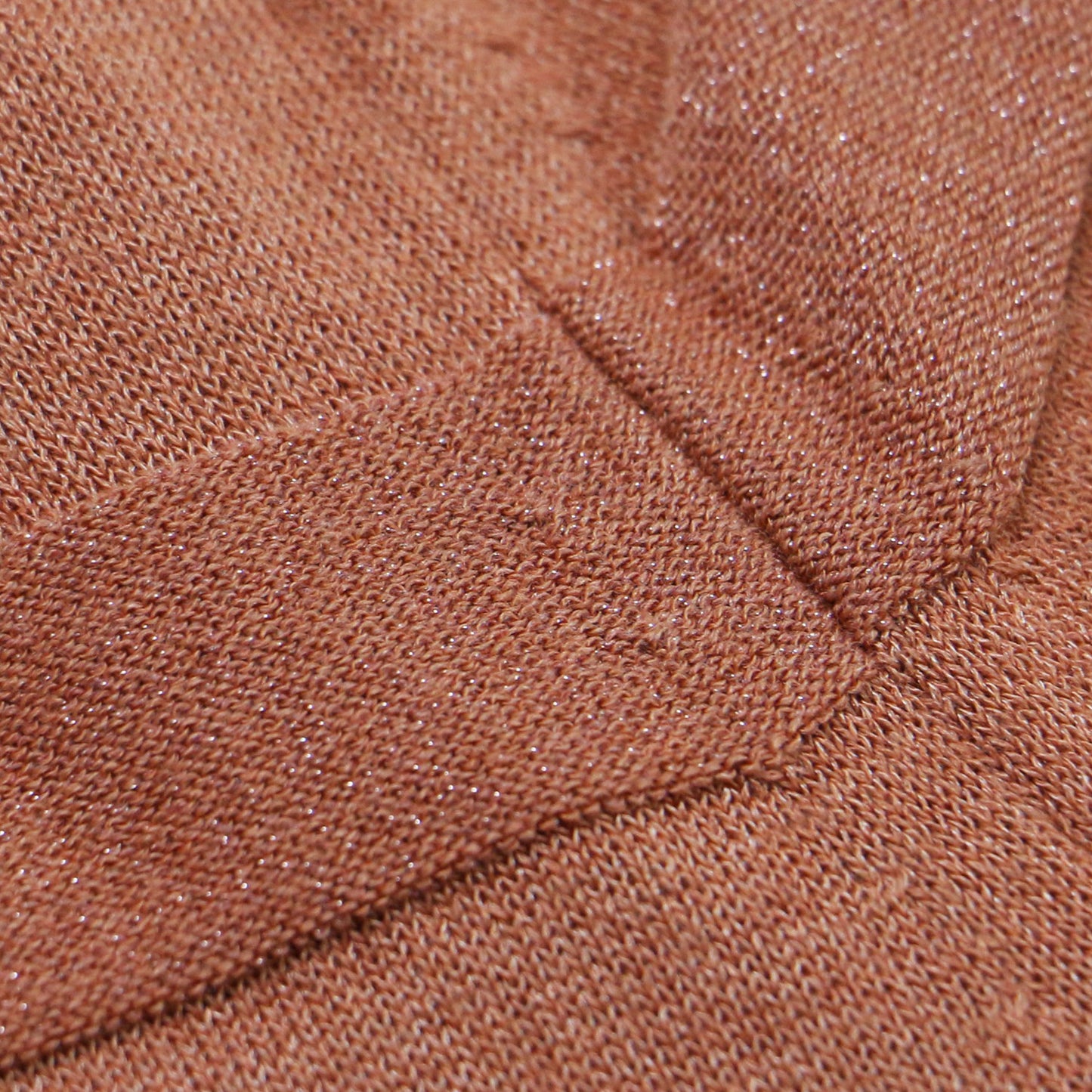 Vネック 半袖 カーディガン / サマーニット ニット ボーダー ハイゲージ レーヨン シルク