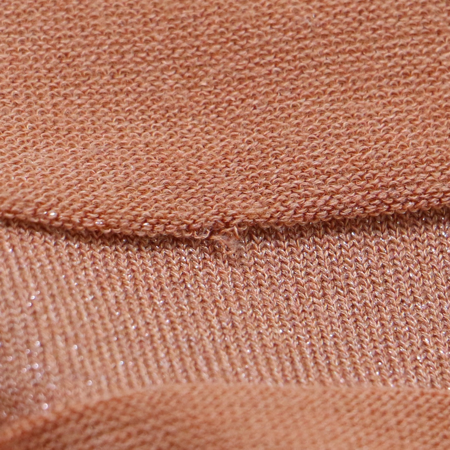 Vネック 半袖 カーディガン / サマーニット ニット ボーダー ハイゲージ レーヨン シルク