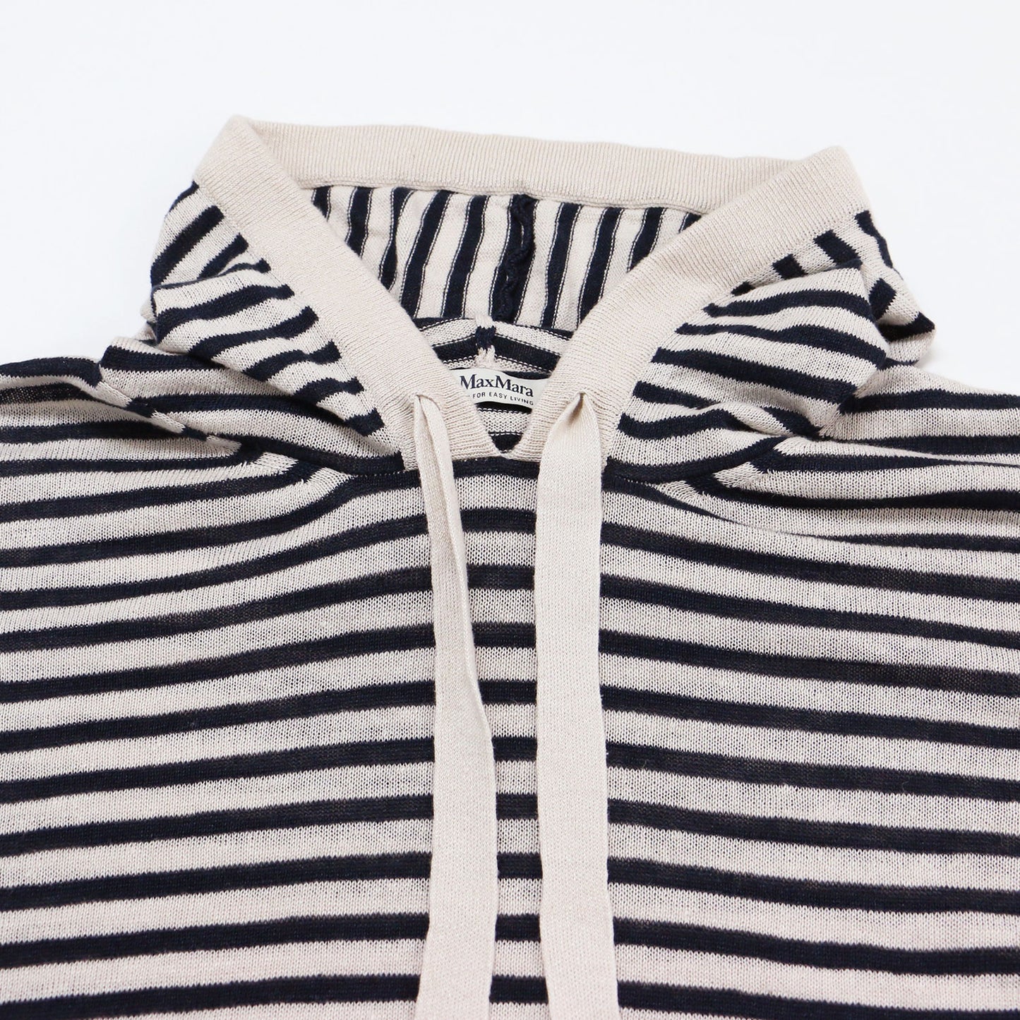 ニット パーカー / プルオーバー フード ボーダー ワイド