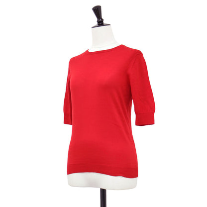 スーパーファインウール クルーネック プルオーバー / ニット 半袖 ハイゲージ